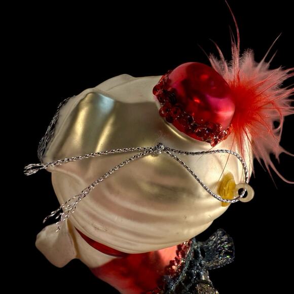 VTG Robert Stanley Anthropomorphic Blown Glass Pug Dog Christmas Ornament No Box - Picture 15 of 16